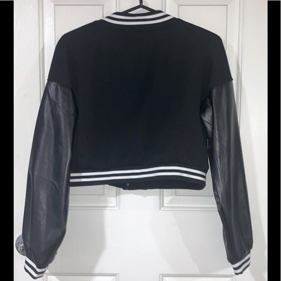 Cropped Beyond the Range Varsity Jacket - Picture 3 of 3